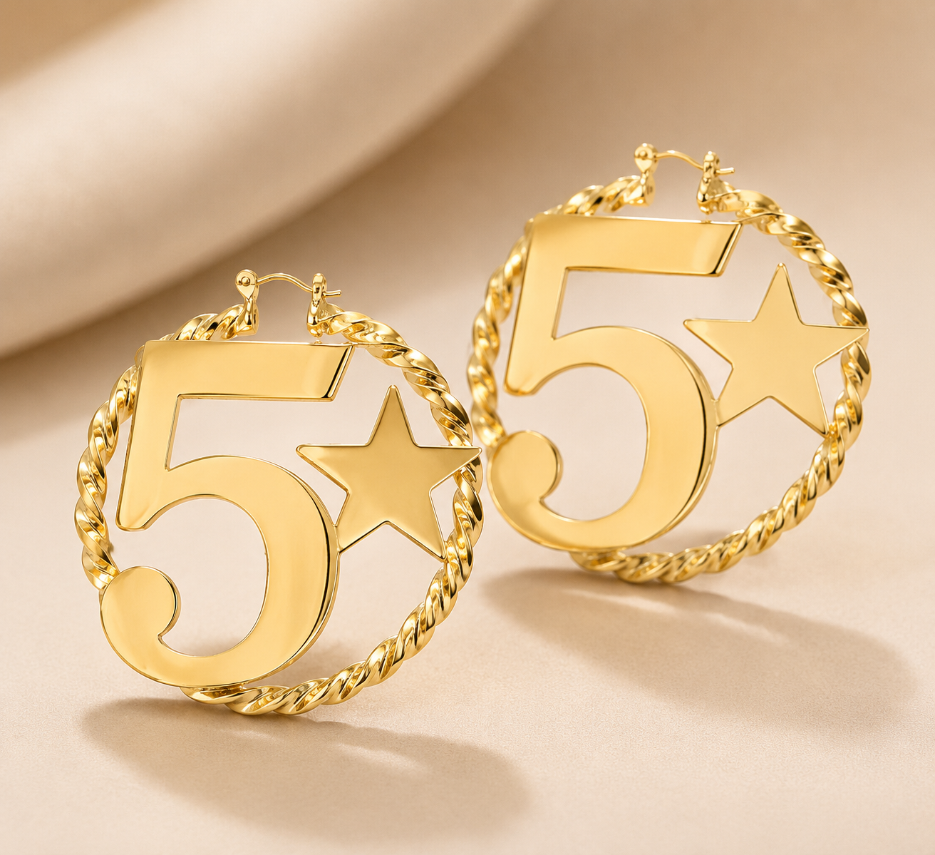 5 Star Earrings