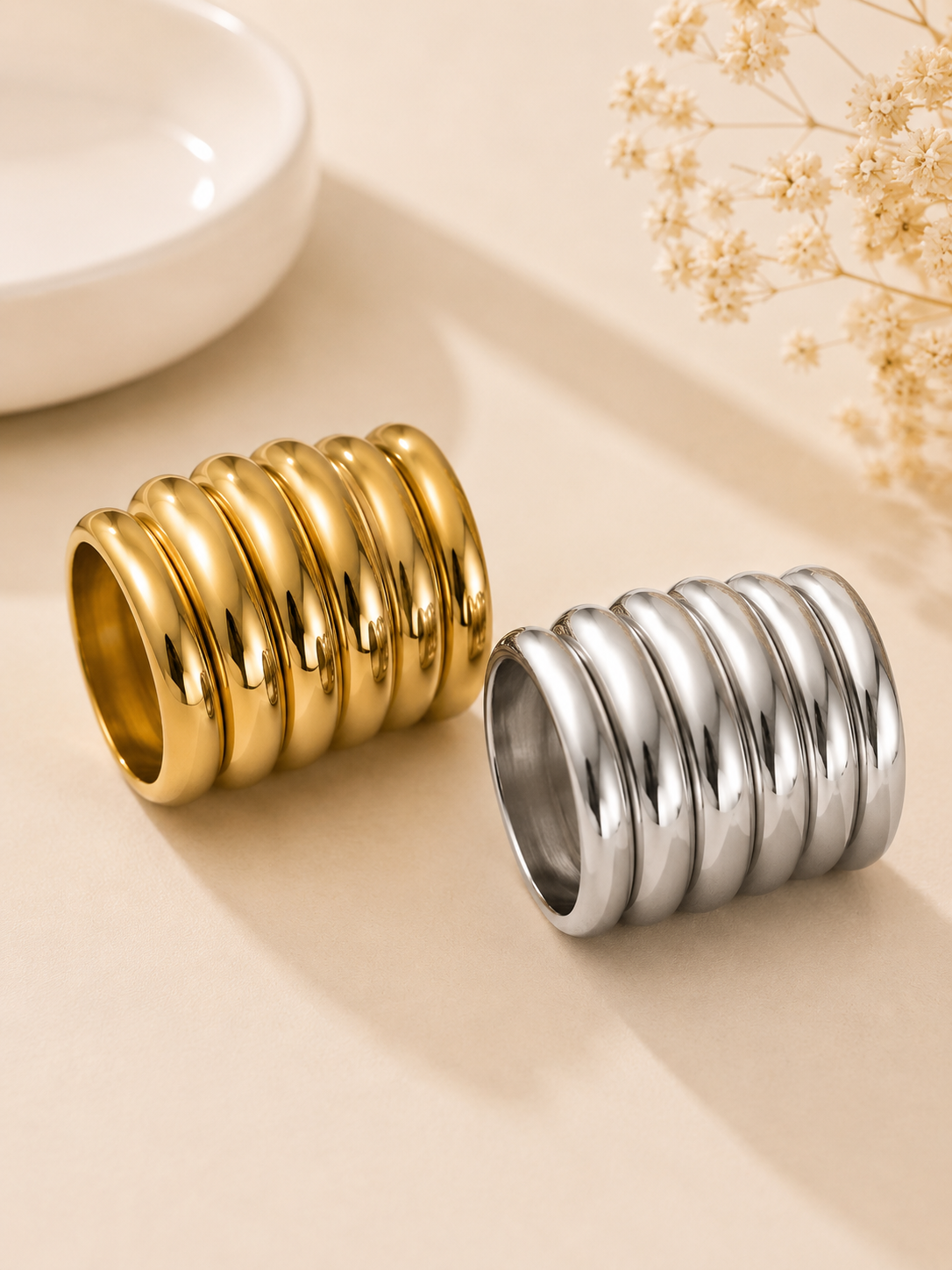 Statement stack bangles
