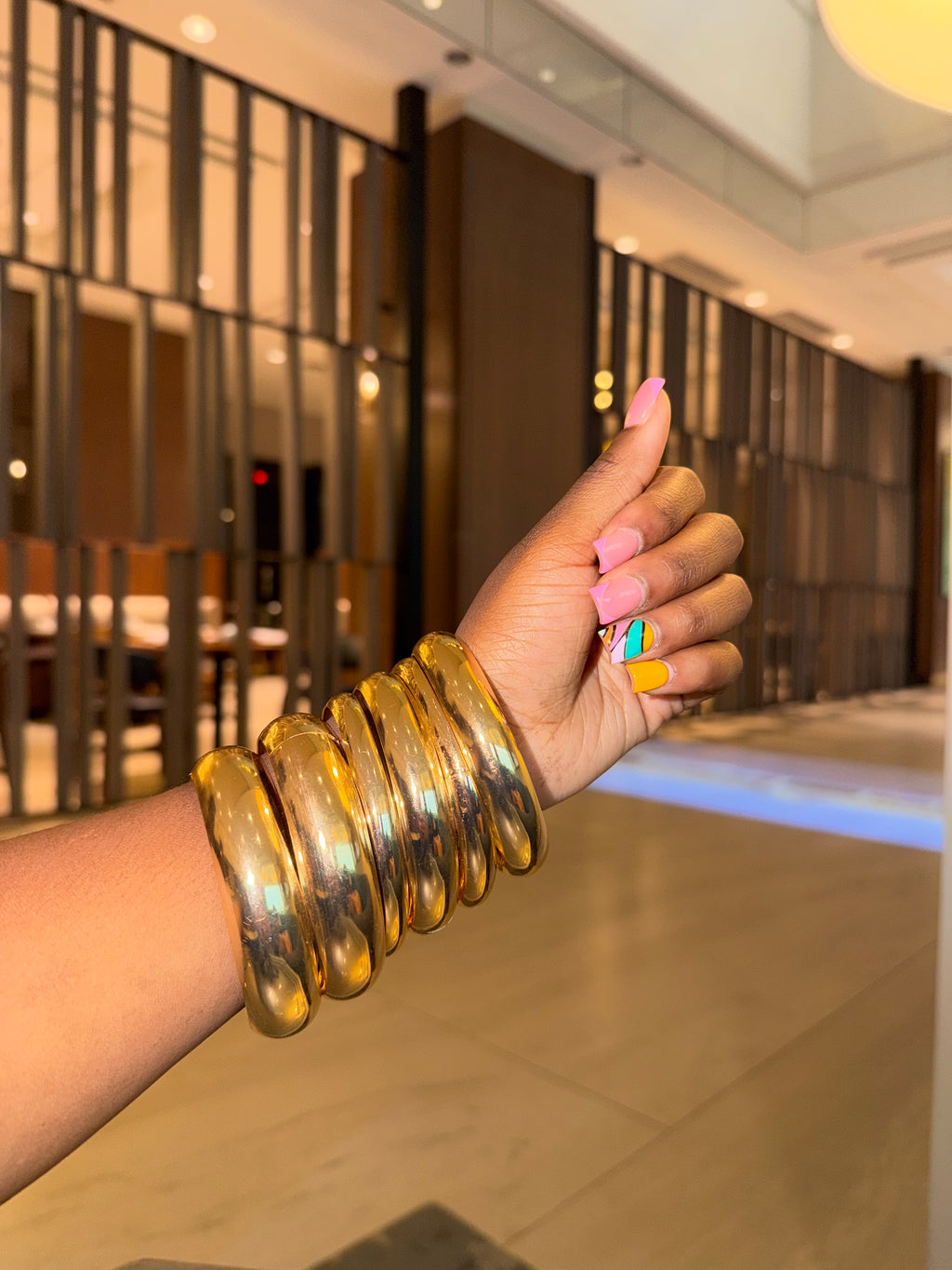 Statement stack bangles