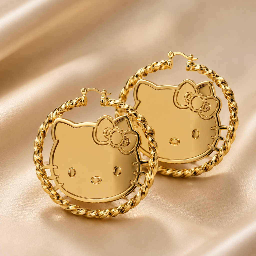 Hello Kitty Hoop Earrings