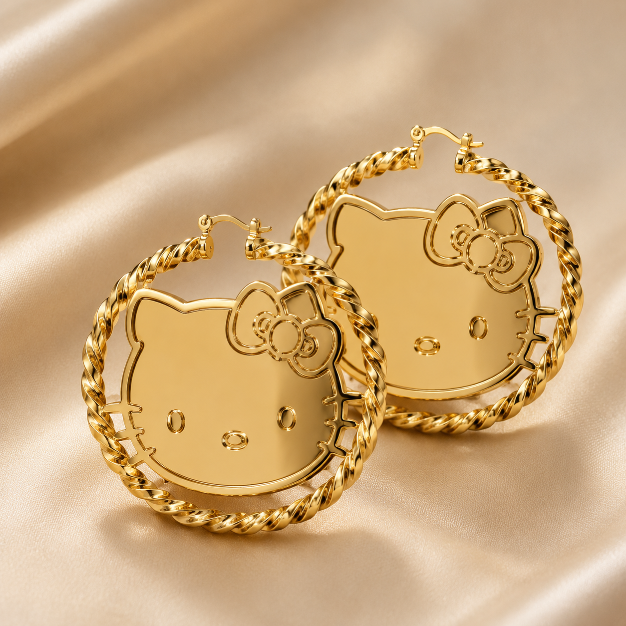 Hello Kitty Hoop Earrings
